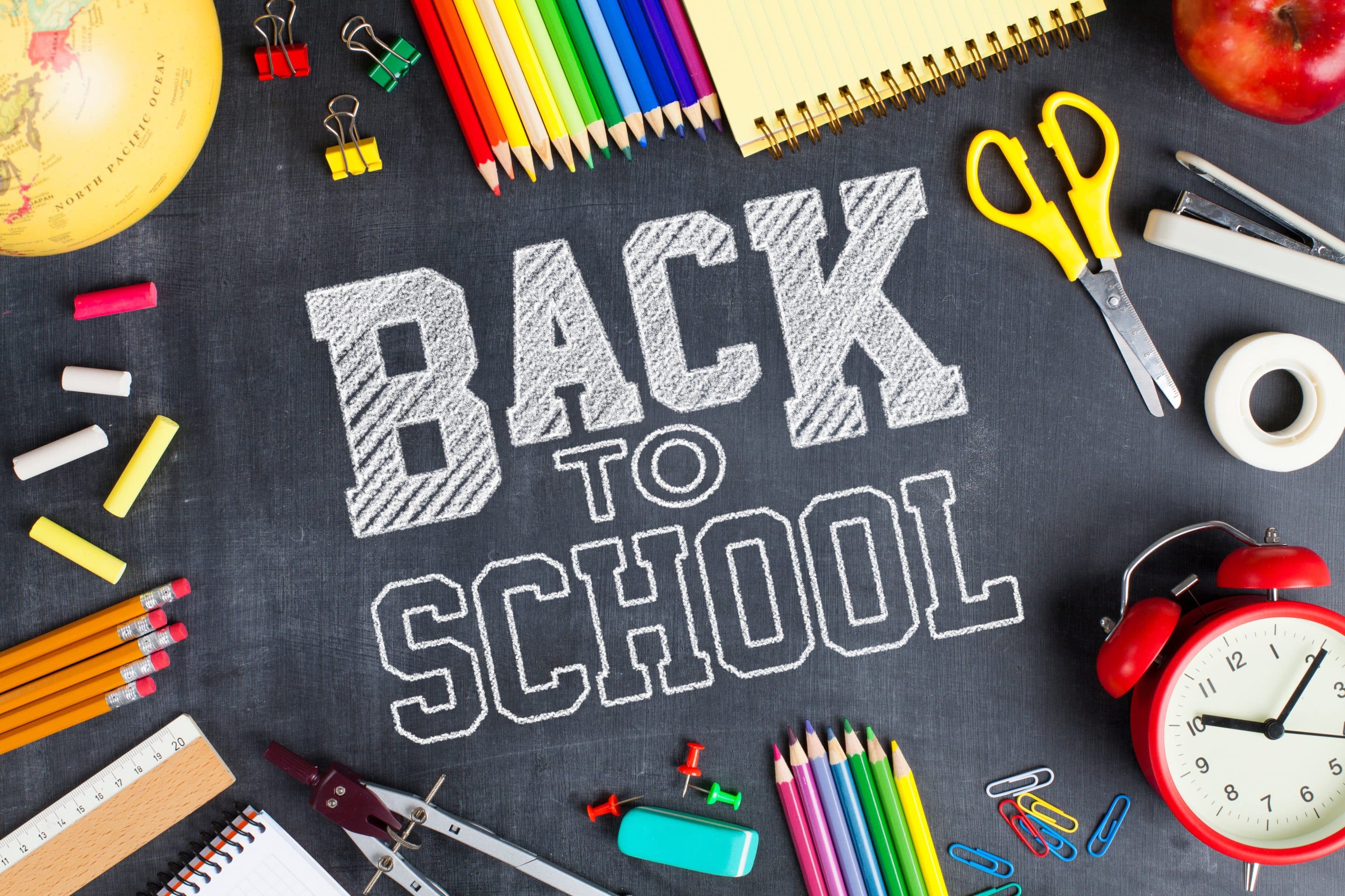 Back to school concept – school office supplies